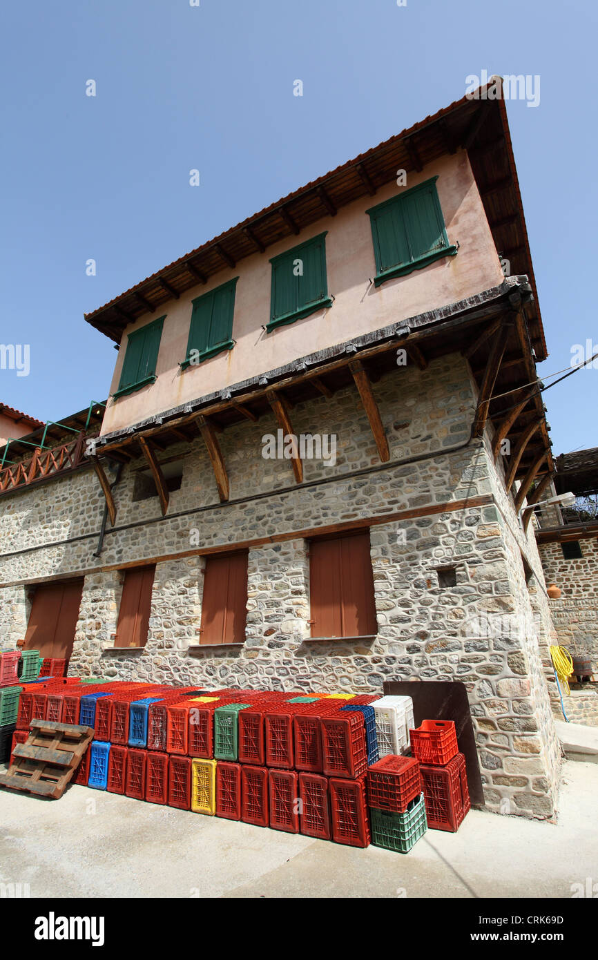 The winery at Mylopotamos at Mount Athos, Greece Stock Photo Alamy