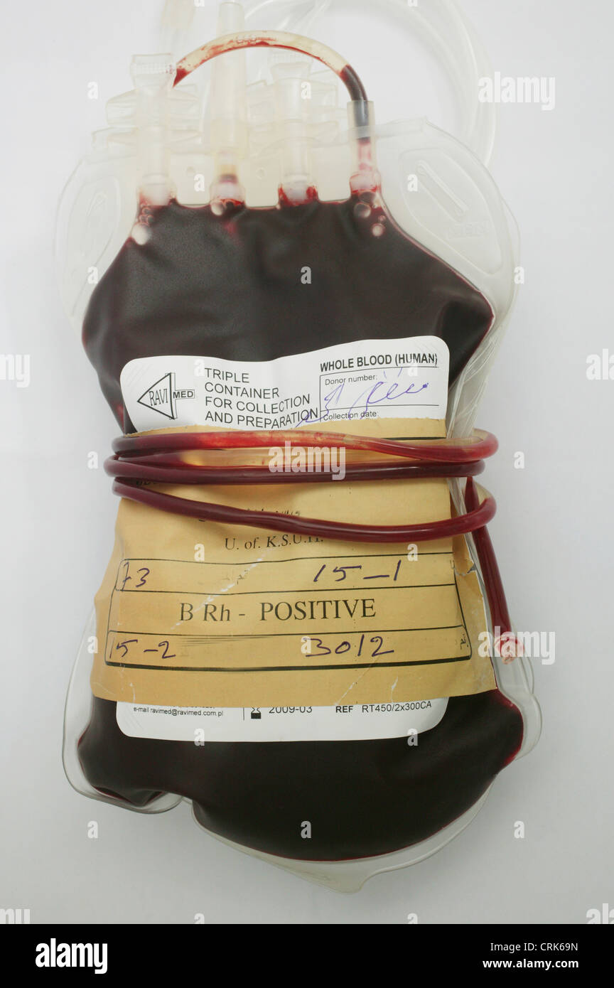 Type blood bag hi-res stock photography and images - Alamy