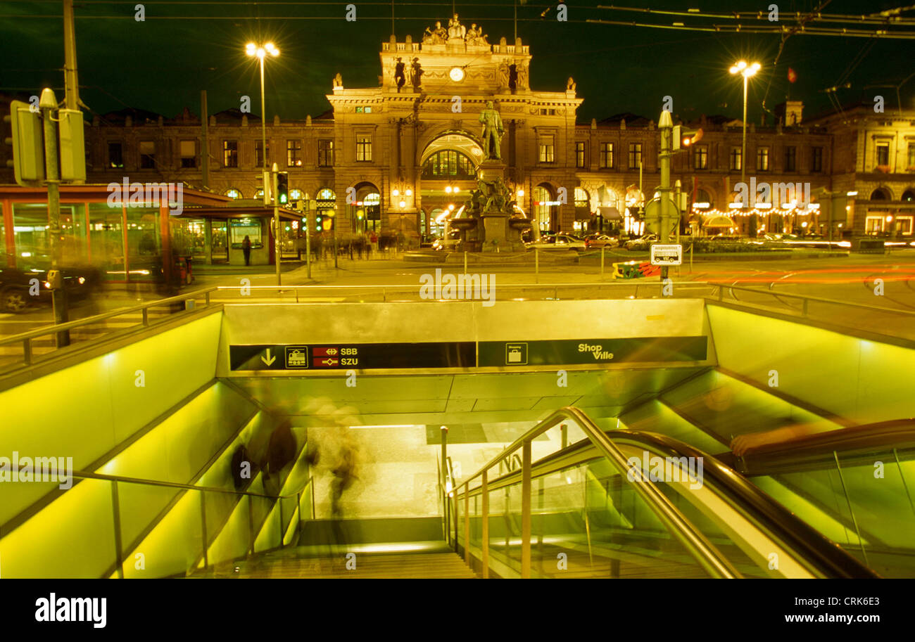 Central Station of Zurich Stock Photo Alamy