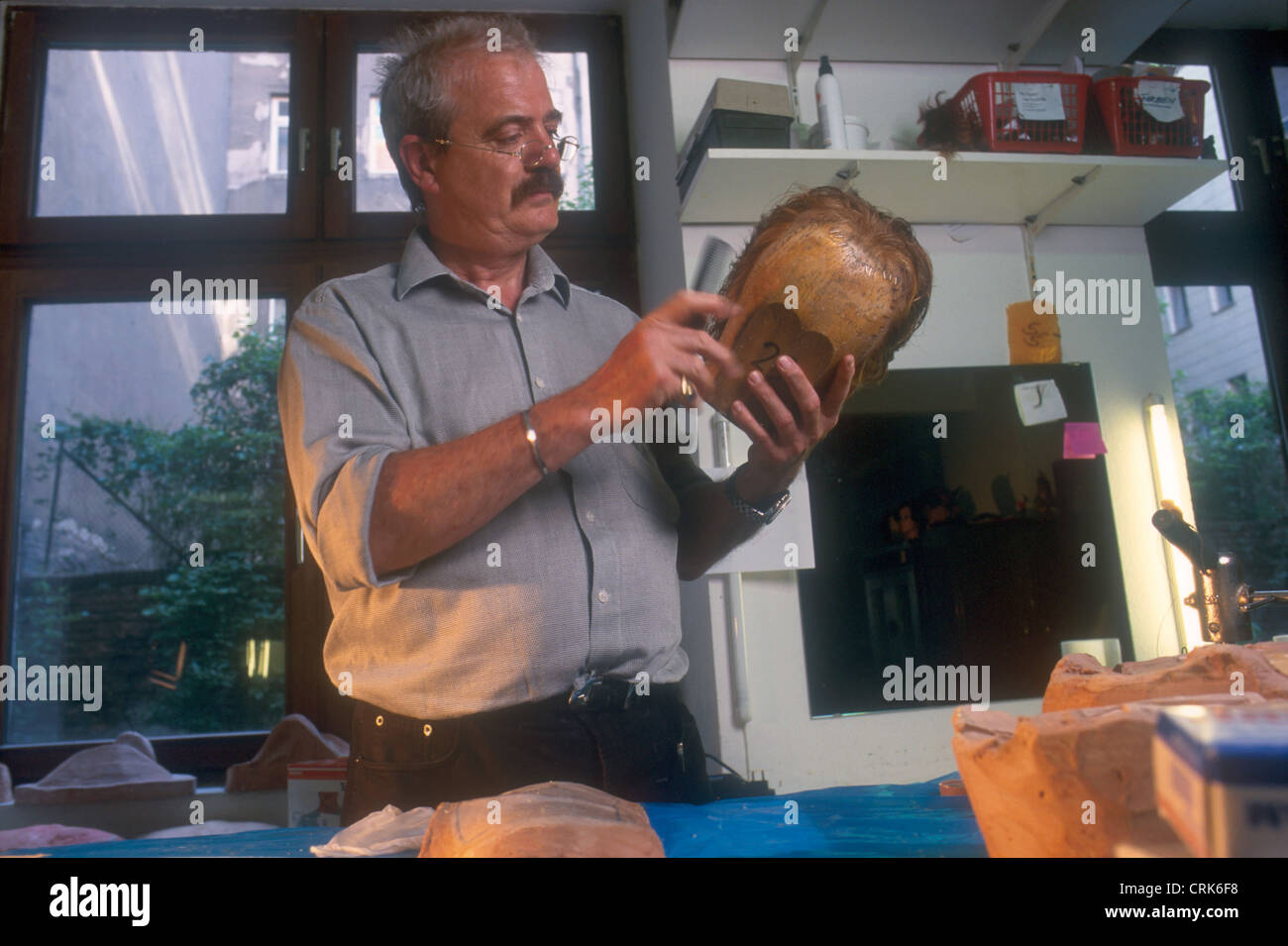 Hasso Von Hugo Head Of The Makeup Artist School Mephisto Stock Photo Alamy