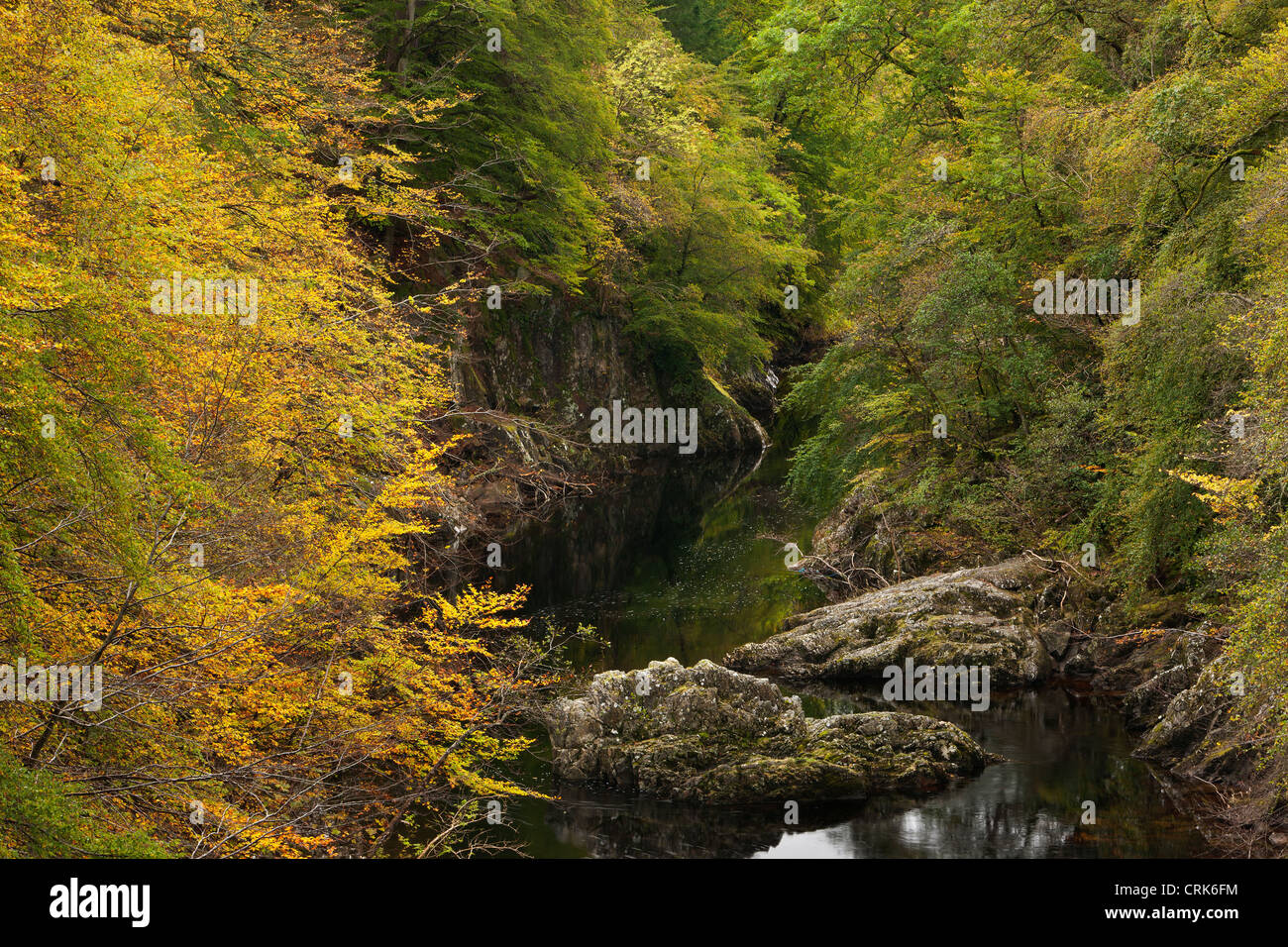 the Pass of Killiecrankie and the River Garry, Perthshire, Scotland Stock Photo