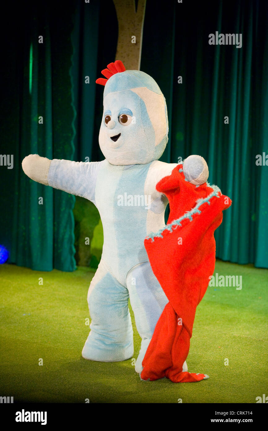 Iggle piggle with his red blanket: In The Night Garden character / characters. UK. Stock Photo