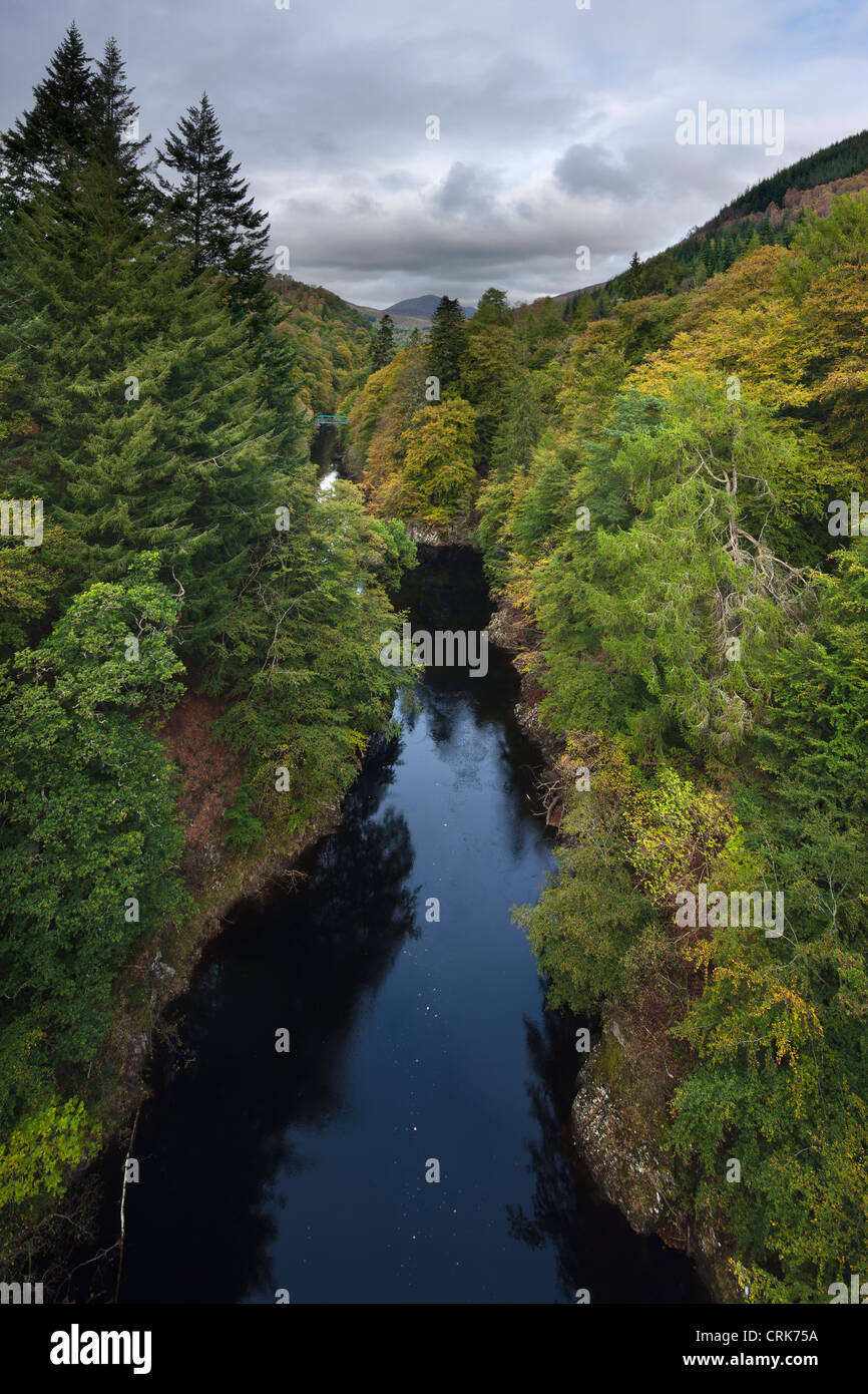 the Pass of Killiecrankie and the River Garry, Perthshire, Scotland Stock Photo