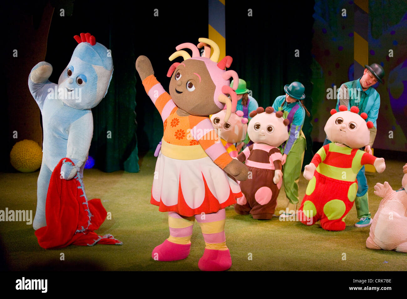 Upsy Daisy and Iggle Piggle and the tombliboos/  tombliboo: In The Night Garden character / characters. UK. Stock Photo