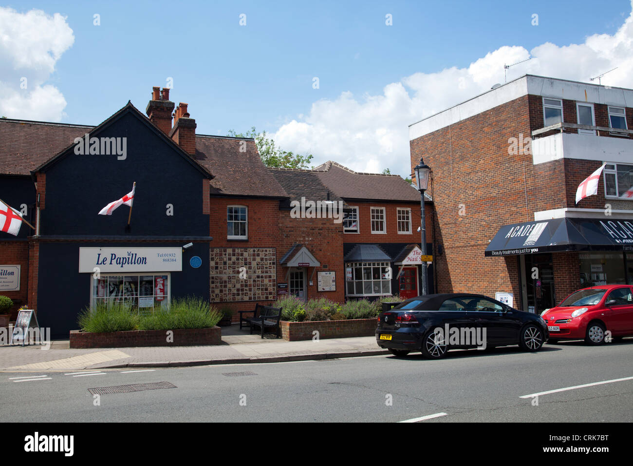 Cobham High Street Surrey UK Stock Photo Alamy