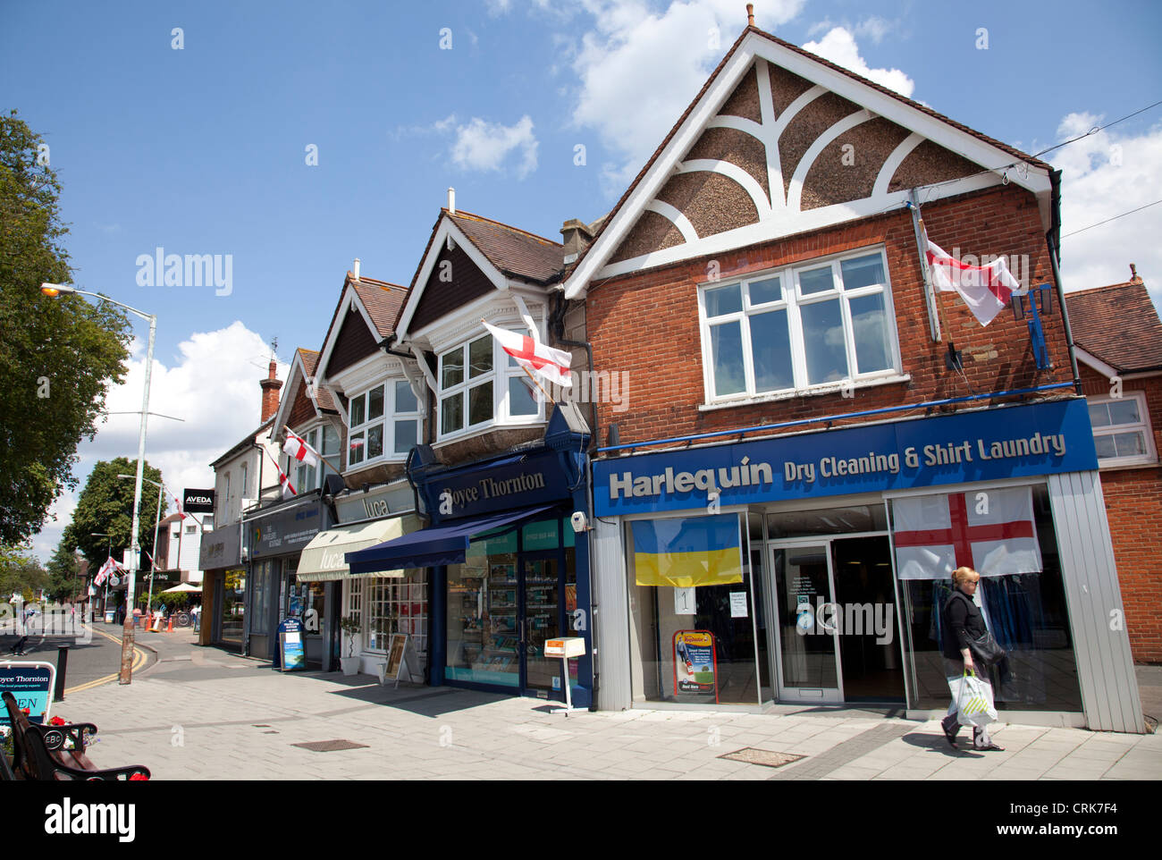 Cobham High Street Surrey UK Stock Photo Alamy