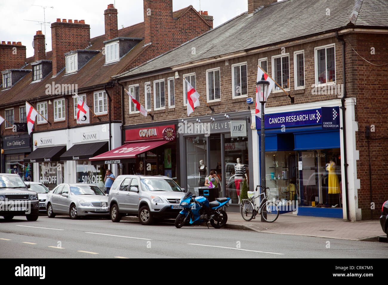 Cobham High Street Surrey UK Stock Photo Alamy