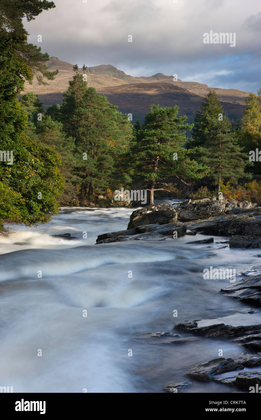 the Falls of Dochart, Killin, Perthshire, Scotland Stock Photo