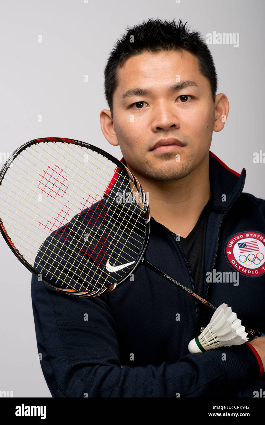 American male badminton player Howard Bach at the Team USA Media Summit in Dallas, TX in advance
