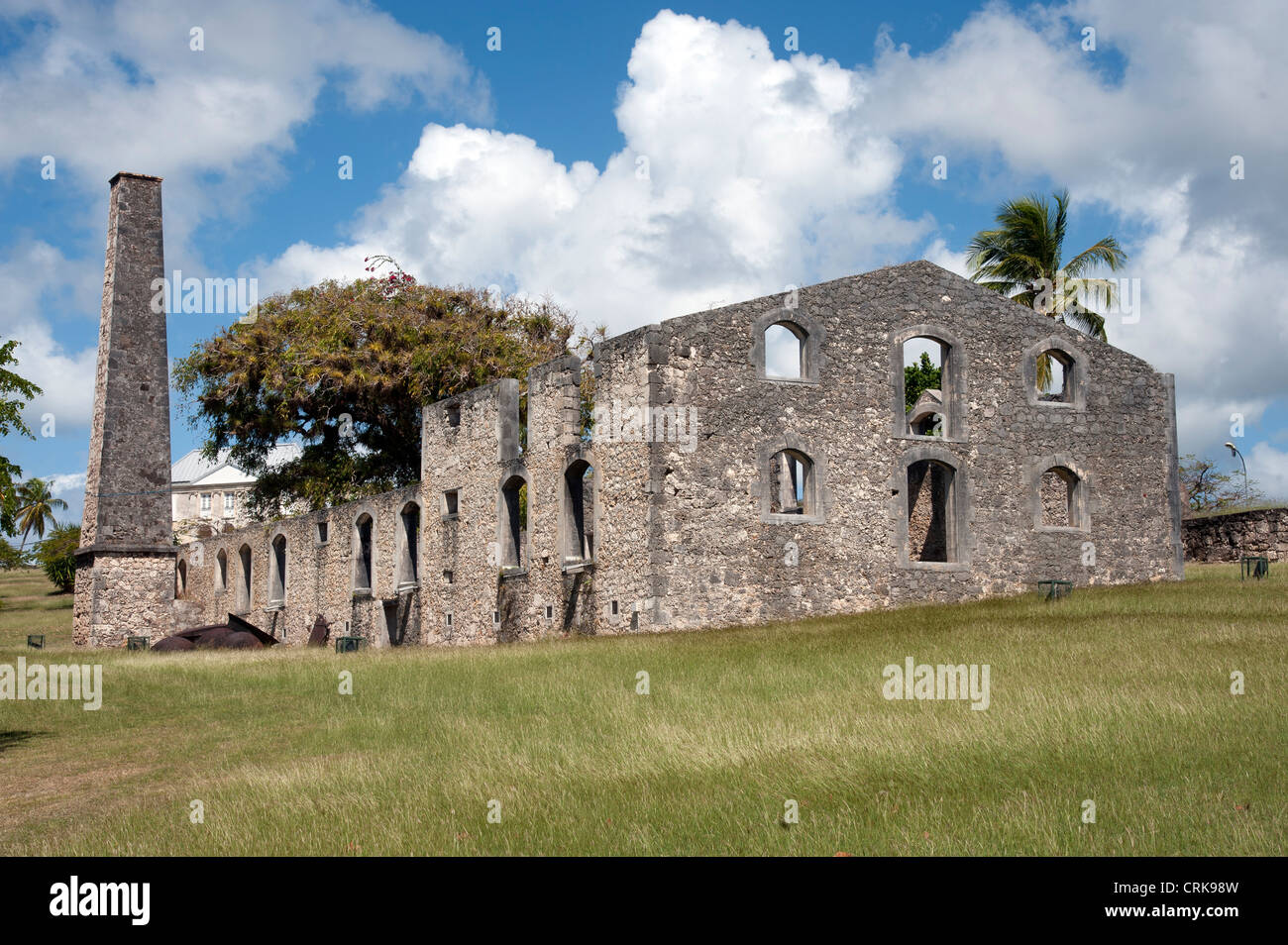 Caribbean French Guadeloupe habitation Murat Marie Galante Murat Stock Photo