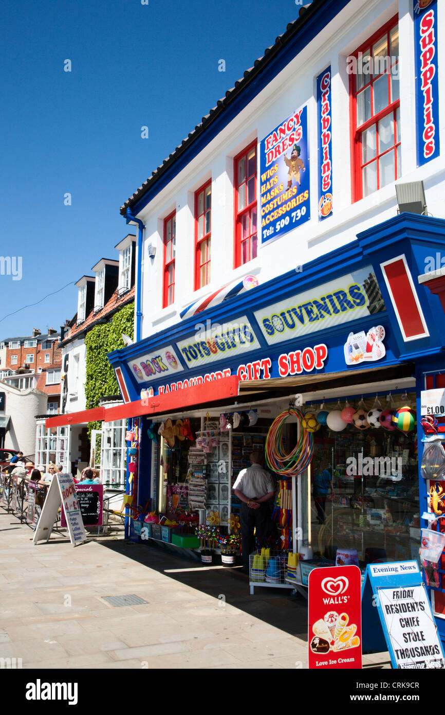 Souvenir Shop at the Harbourside Scarborough North Yorkshire England