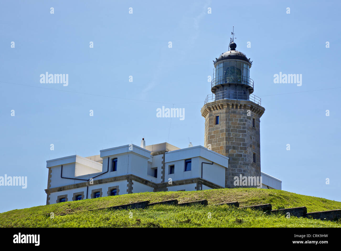 Matxitxako lighthouse Stock Photo