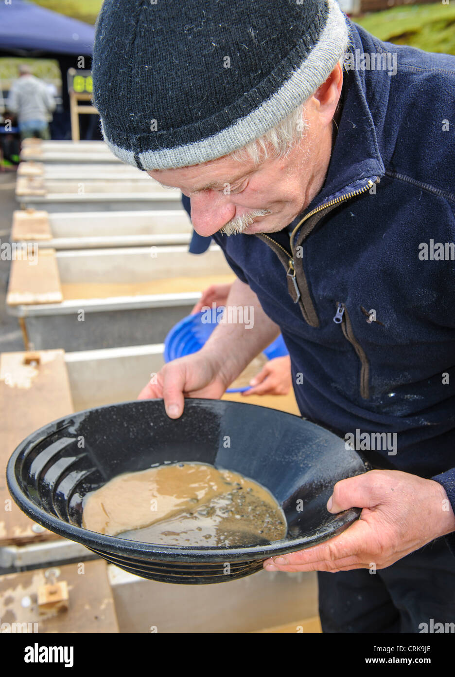 UK Gold Panning Championships at the village of Wanlockhead, Dumfries and Galloway, Scotland