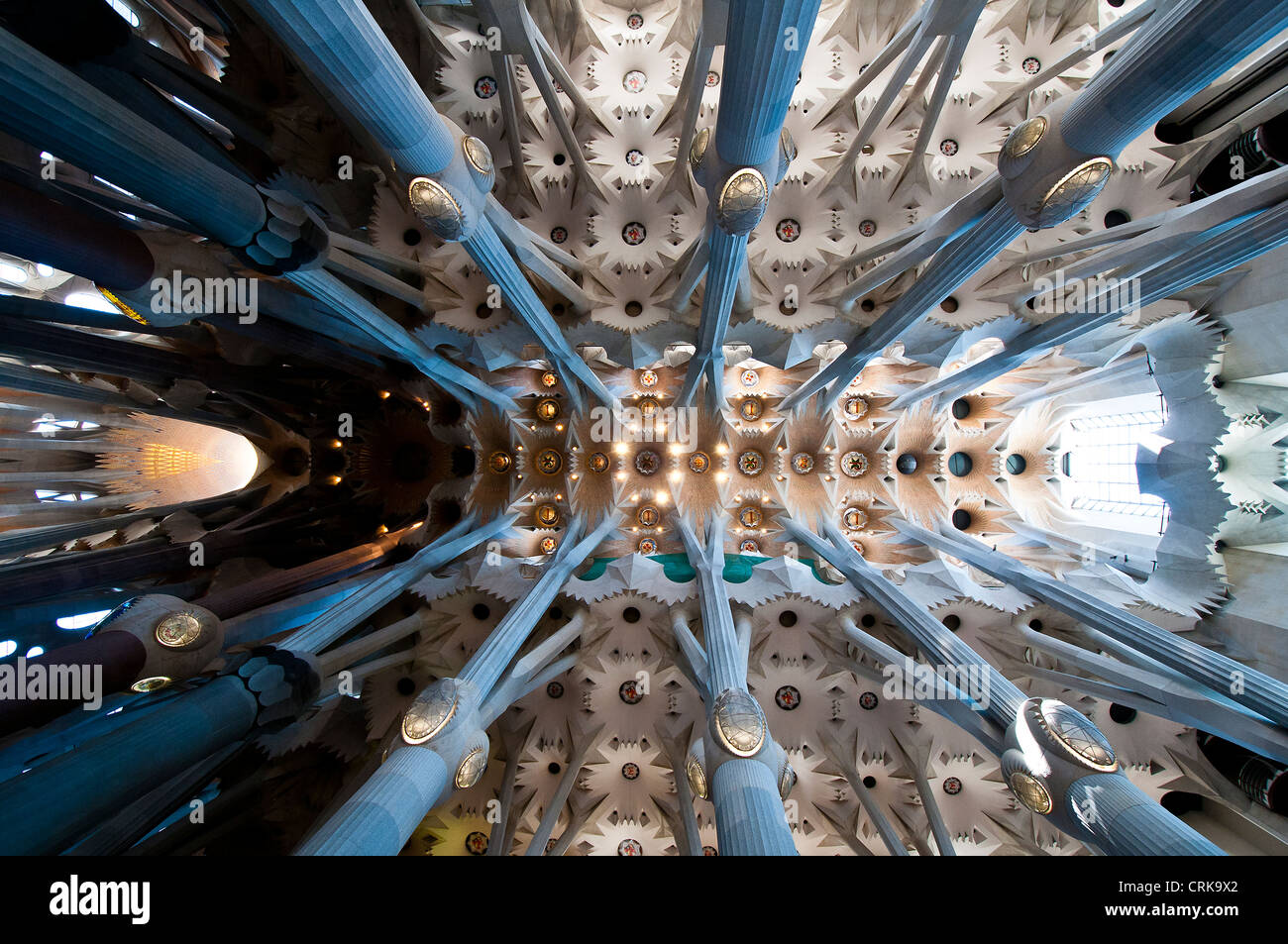 Sagrada familia ceiling hi-res stock photography and images - Alamy