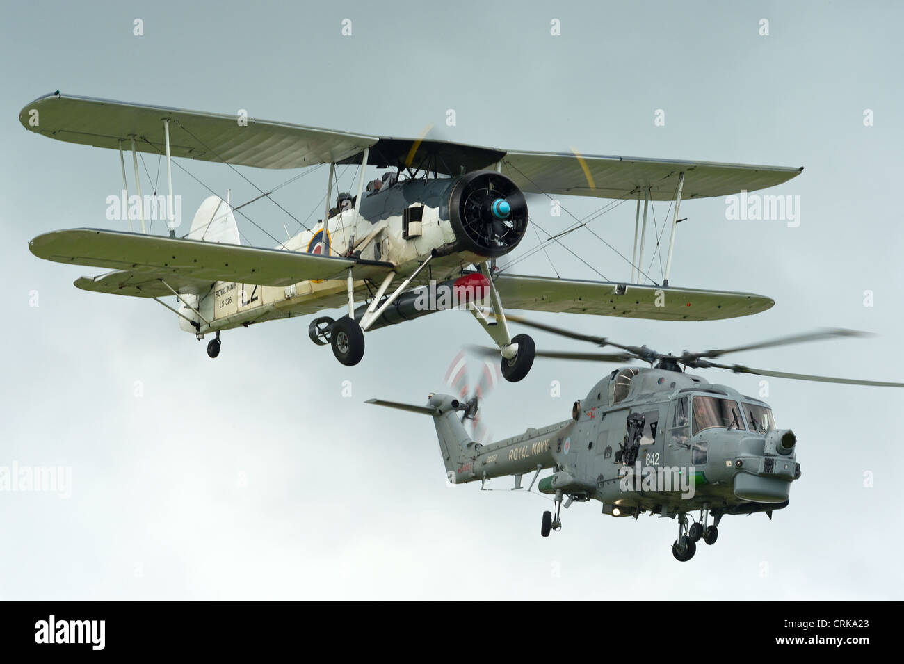 Fairy Swordfish and Westland Lynx Stock Photo Alamy