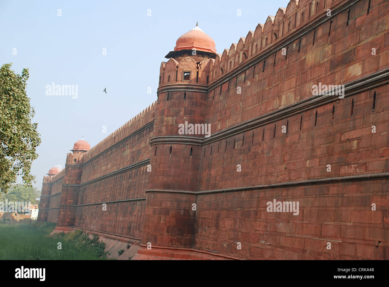 Red Fort (partial view) Stock Photo