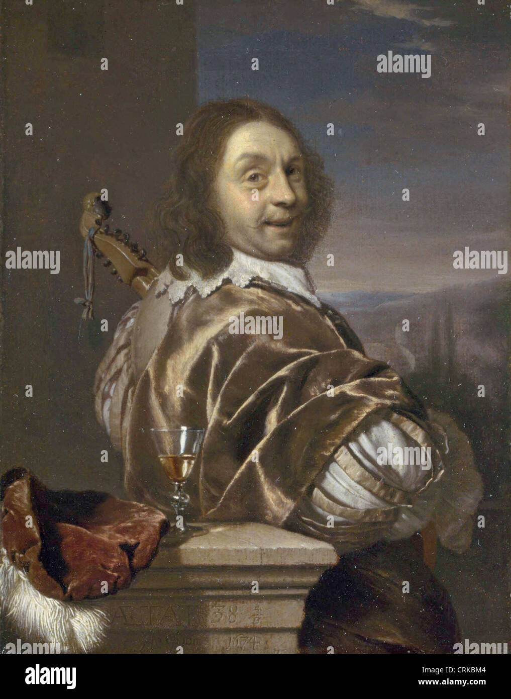 Frans van Mieris the Elder Self-portrait 1674 Stock Photo