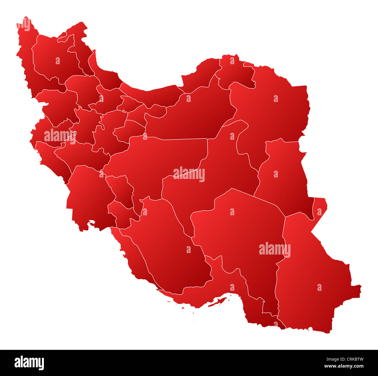 Political Map Of Iran With The Several Provinces Stock Photo Alamy Political Map Of Iran With The Several Provinces CRKBTW