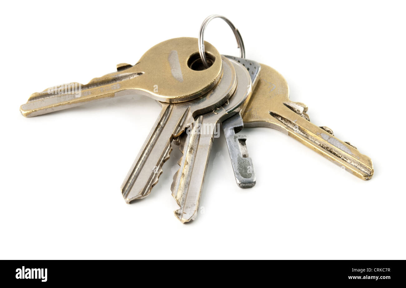 the keys are isolated on a white background Stock Photo - Alamy