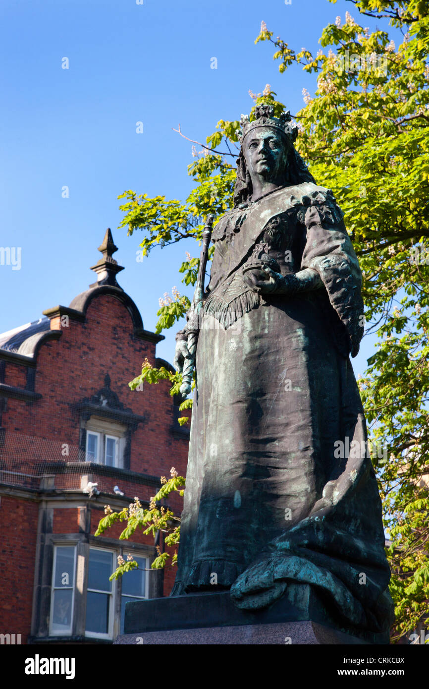 Queen Victoria Statue at the Town Hall Scarborough North Yorkshire