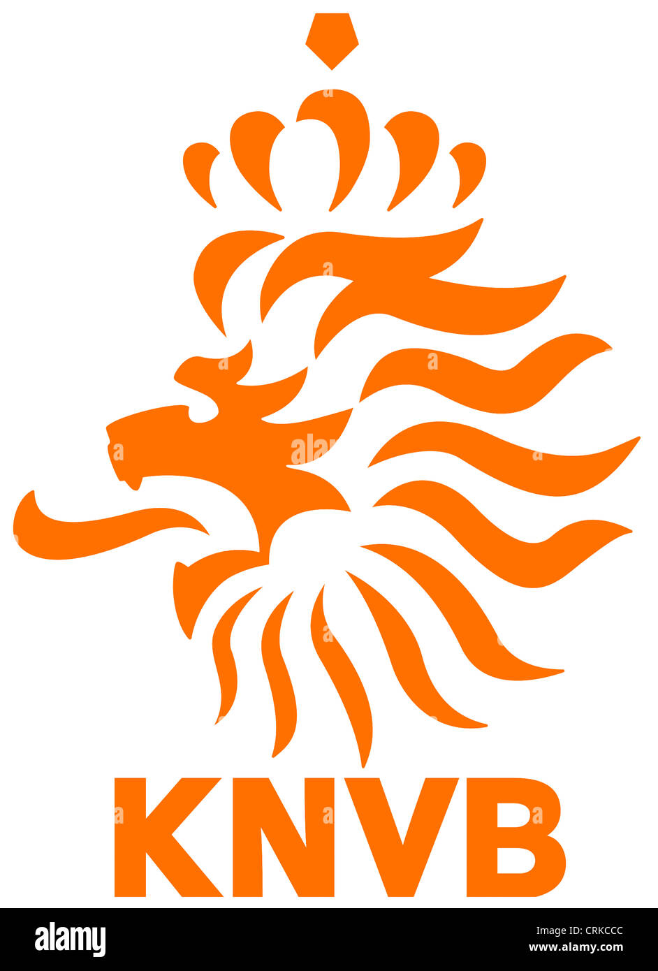 Netherlands Holland Knvb Football Soccer Flag Raised Clear Domed Lens Decal