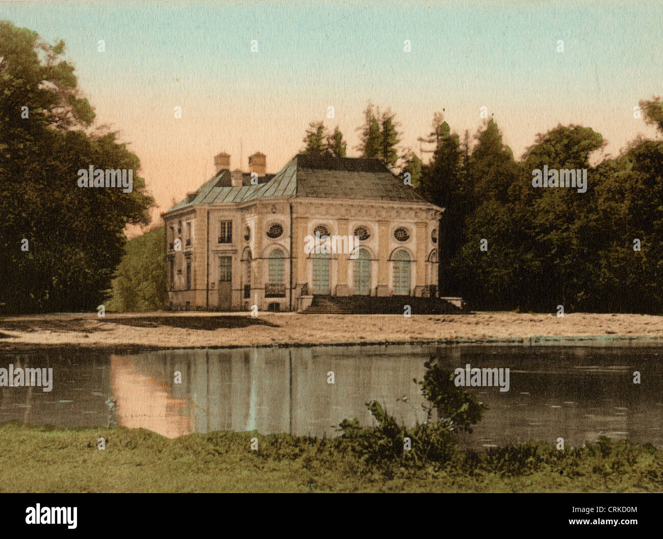 Small French Chateau or Palace Stock Photo