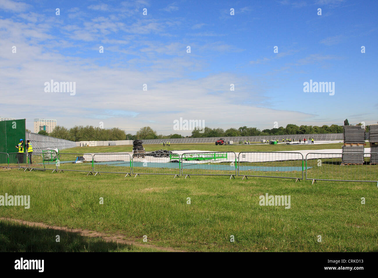 MBDC Metropolitan Police Olympic operations base Wanstead Flats London under construction Stock