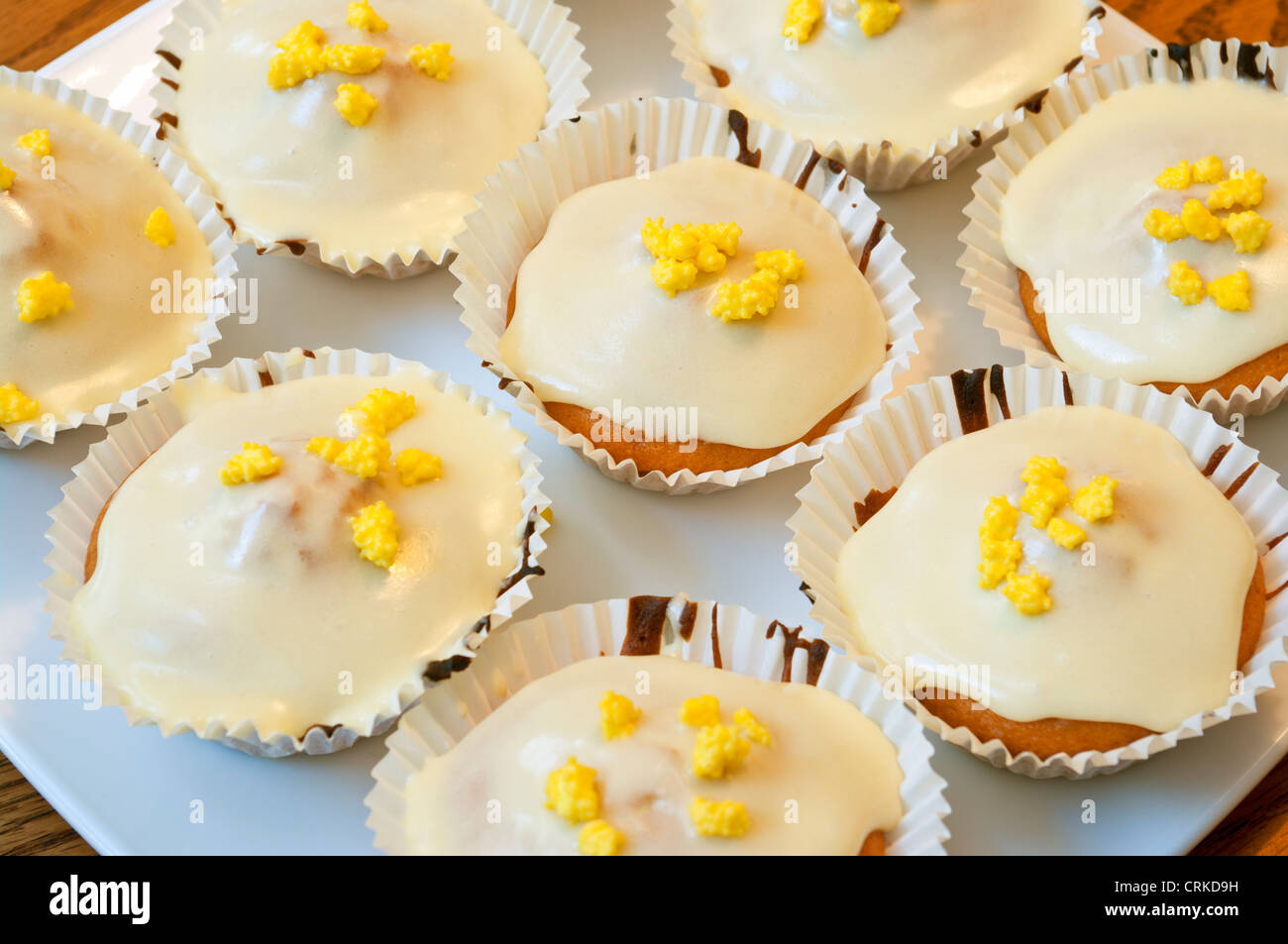 Plate Of Fairy Cakes Cup Cakes Cupcakes Stock Photo