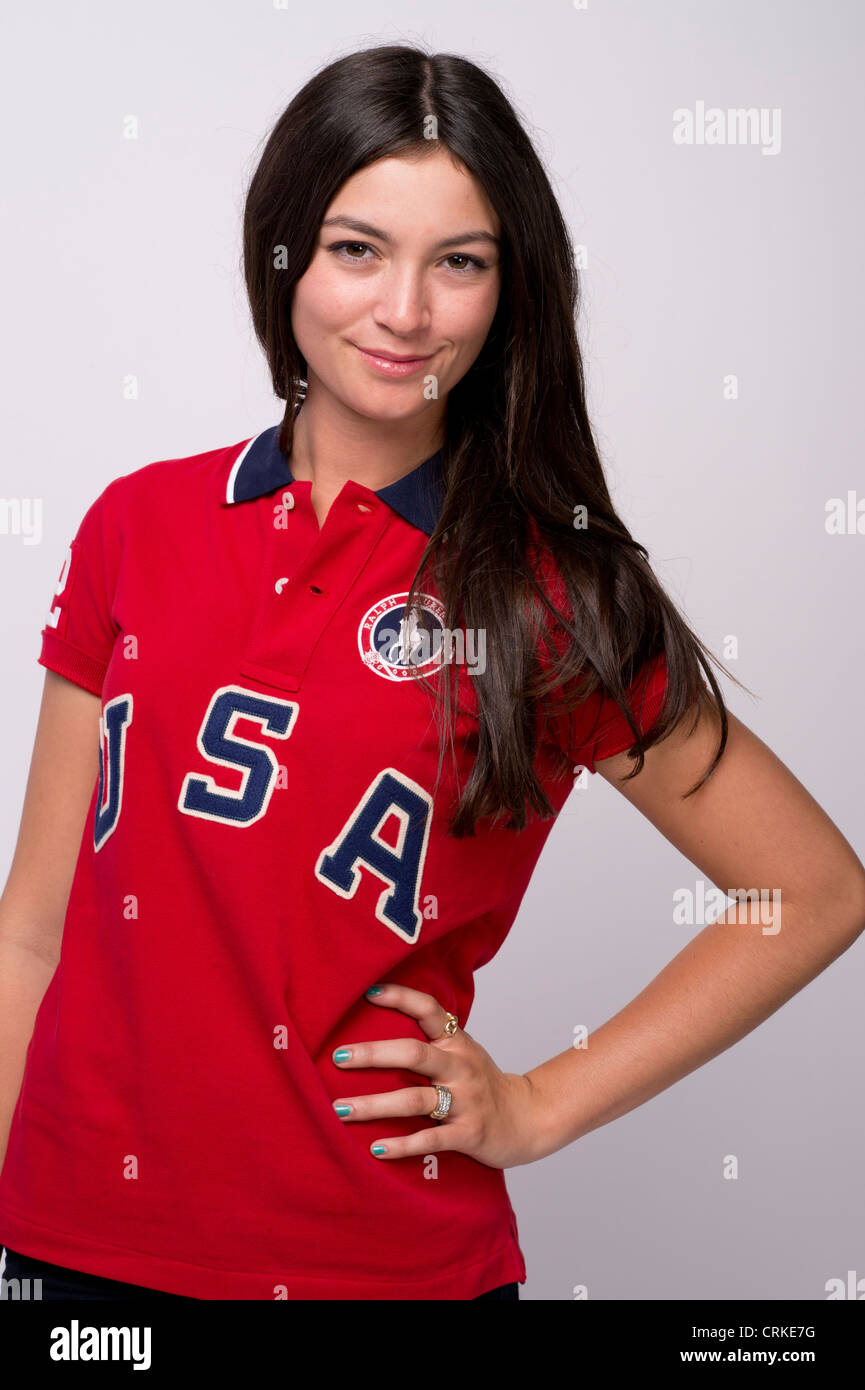 American female equestrian Reed Kessler at the Team USA Media Summit in