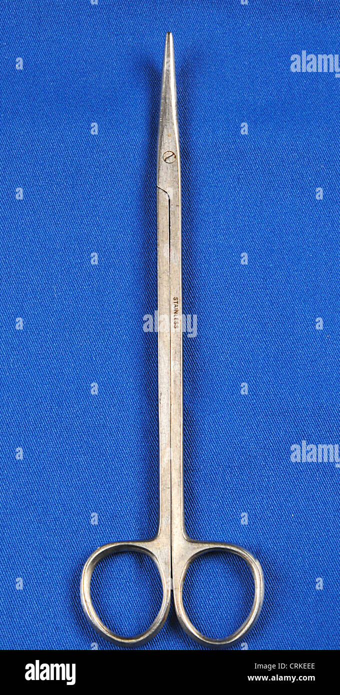 metal scissors used in surgery Stock Photo Alamy