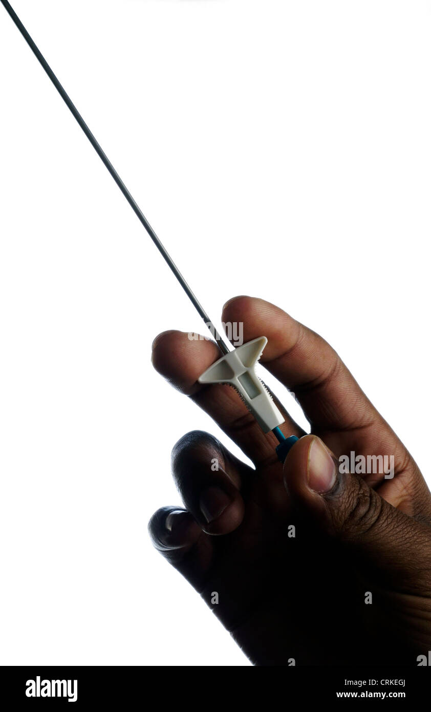 A disposable suturing device. Stock Photo