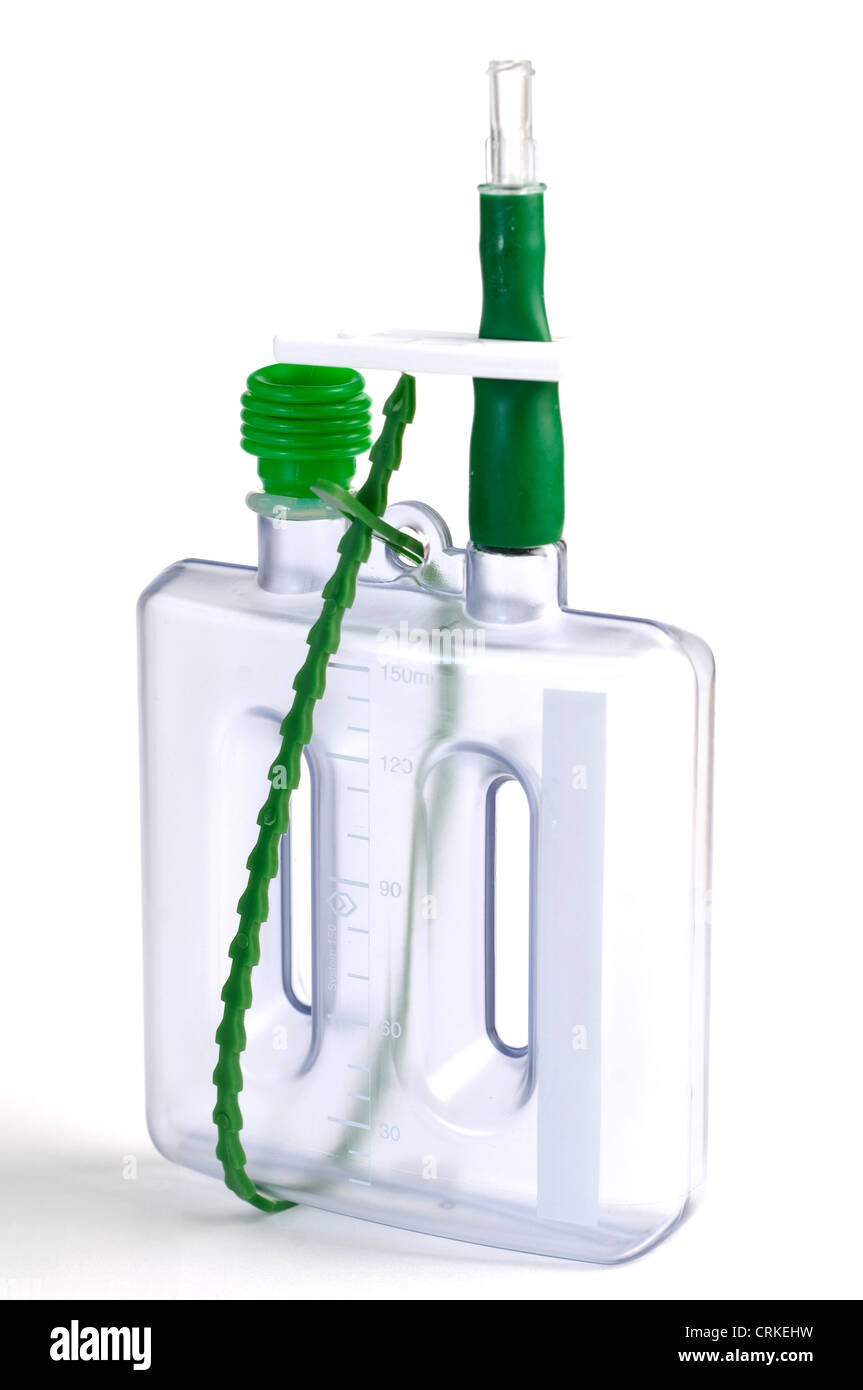 Bladder Bottle Catheter used to drain a persons bladder Stock Photo Alamy