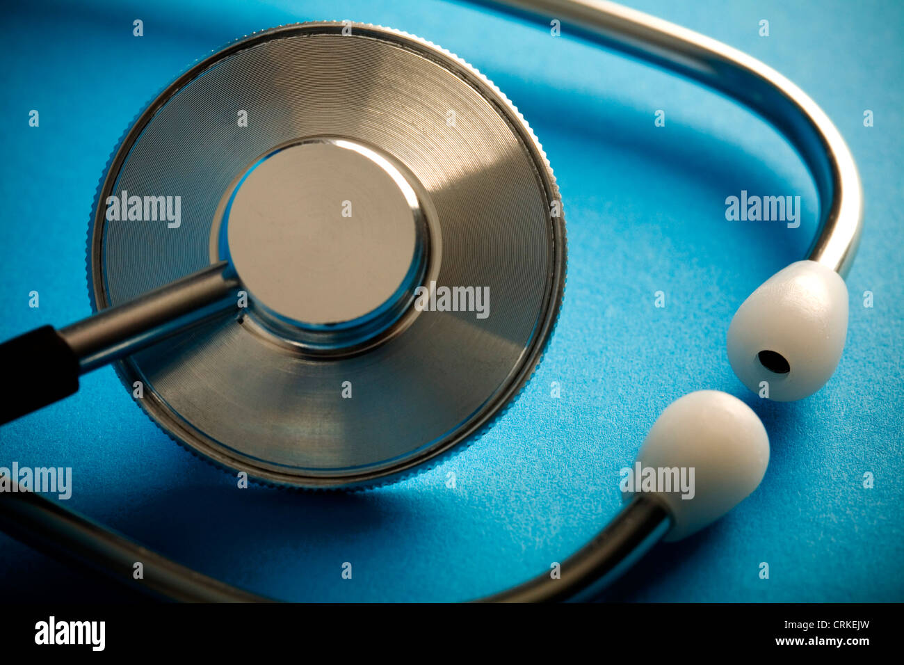 Close up of a stethoscope. Stock Photo