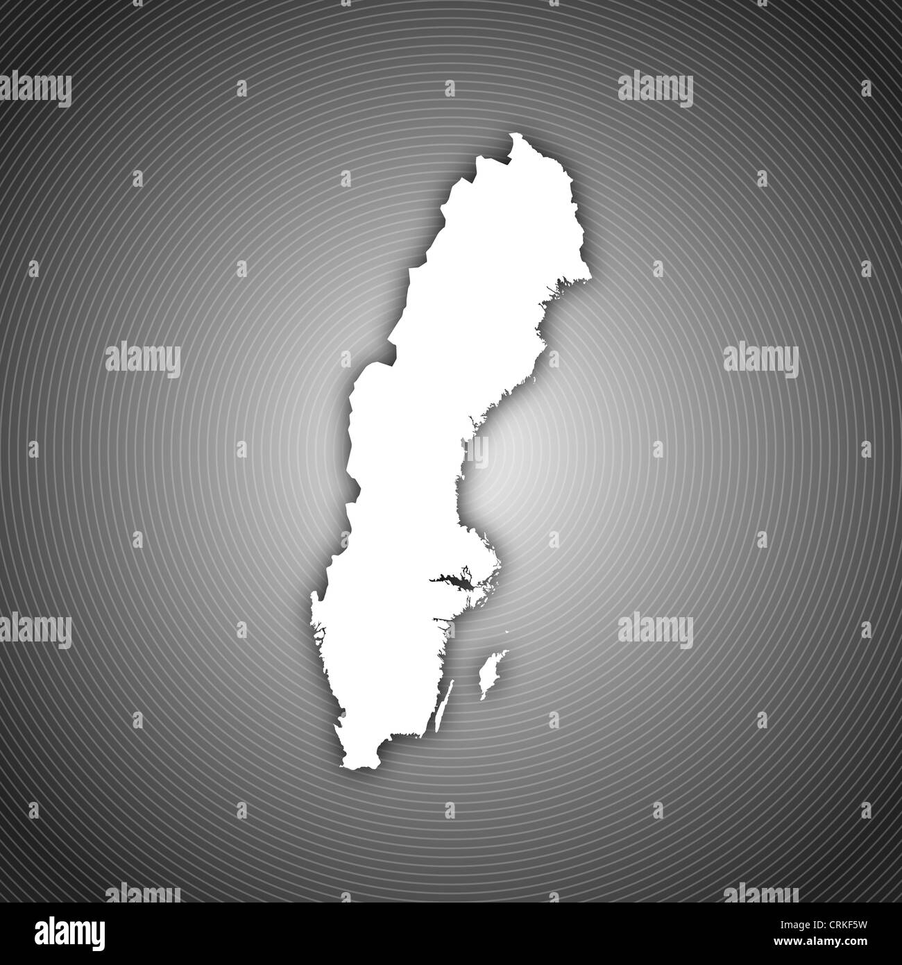Political map of Sweden with the several provinces Stock Photo Alamy