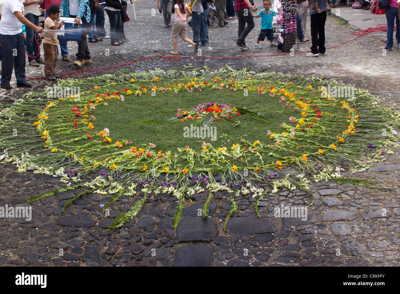 Carpet for Processions Stock Photo - Alamy