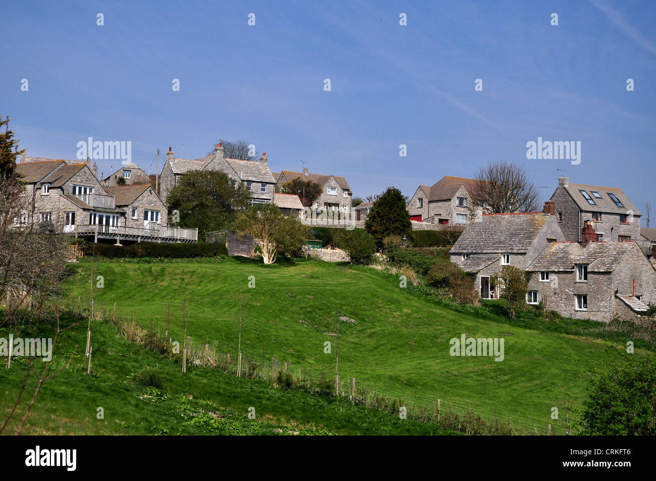 The Purbeck village of Worth Matravers Dorset UK Stock Photo