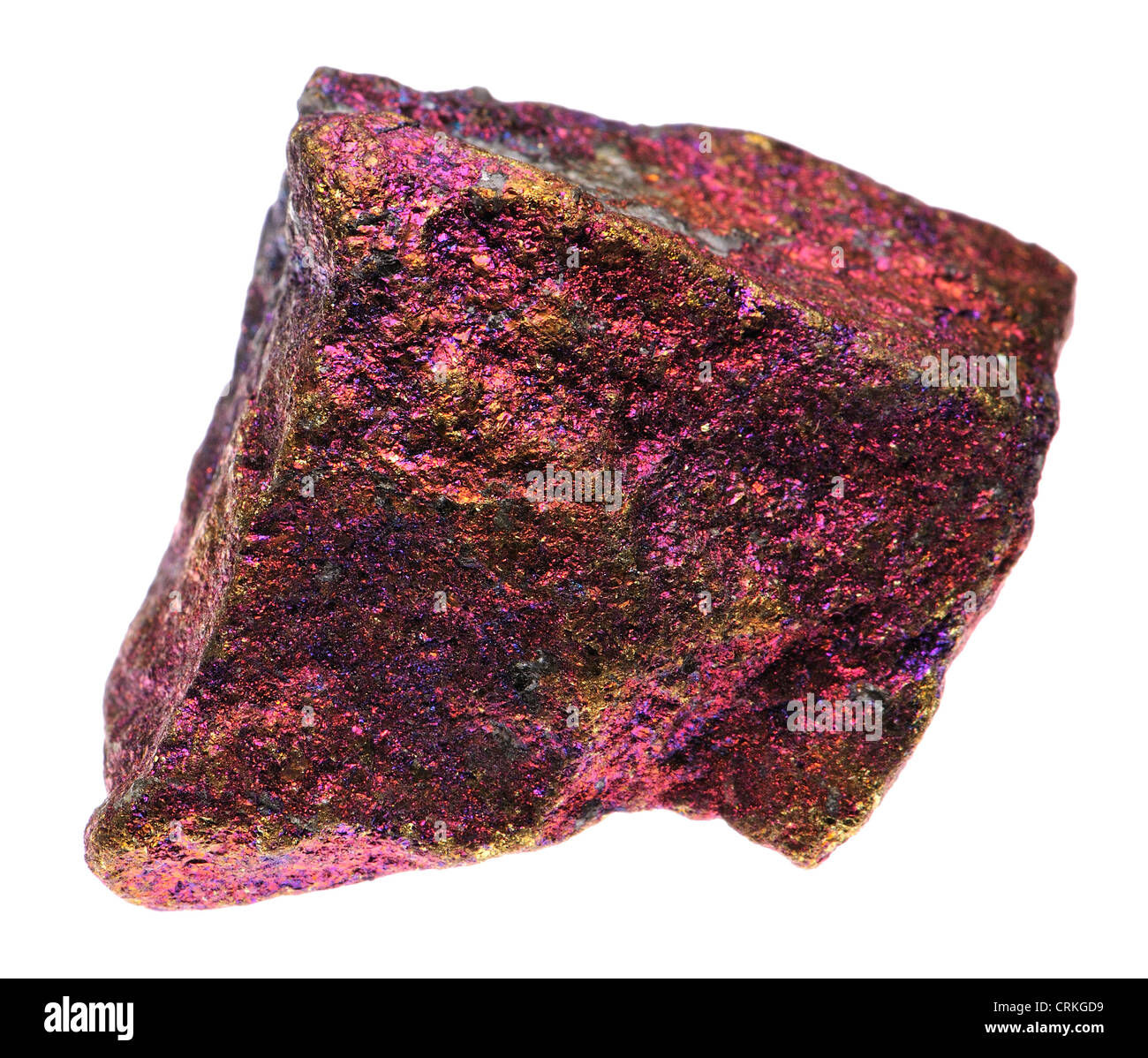 Chalcopyrite / Peacock's Ore. (important ore of copper) Stock Photo