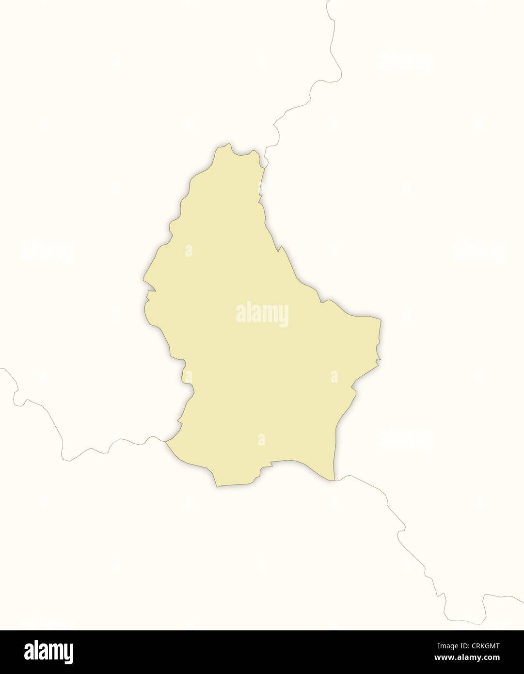 Political map of Luxembourg with the several Districts Stock Photo Alamy