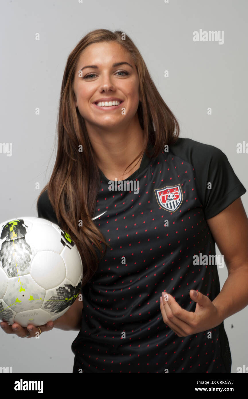 Team Usa Women S Soccer Star Alex Morgan At The Usoc Media Summit In Dallas Tx Prior To The London Olympic Games Stock Photo Alamy