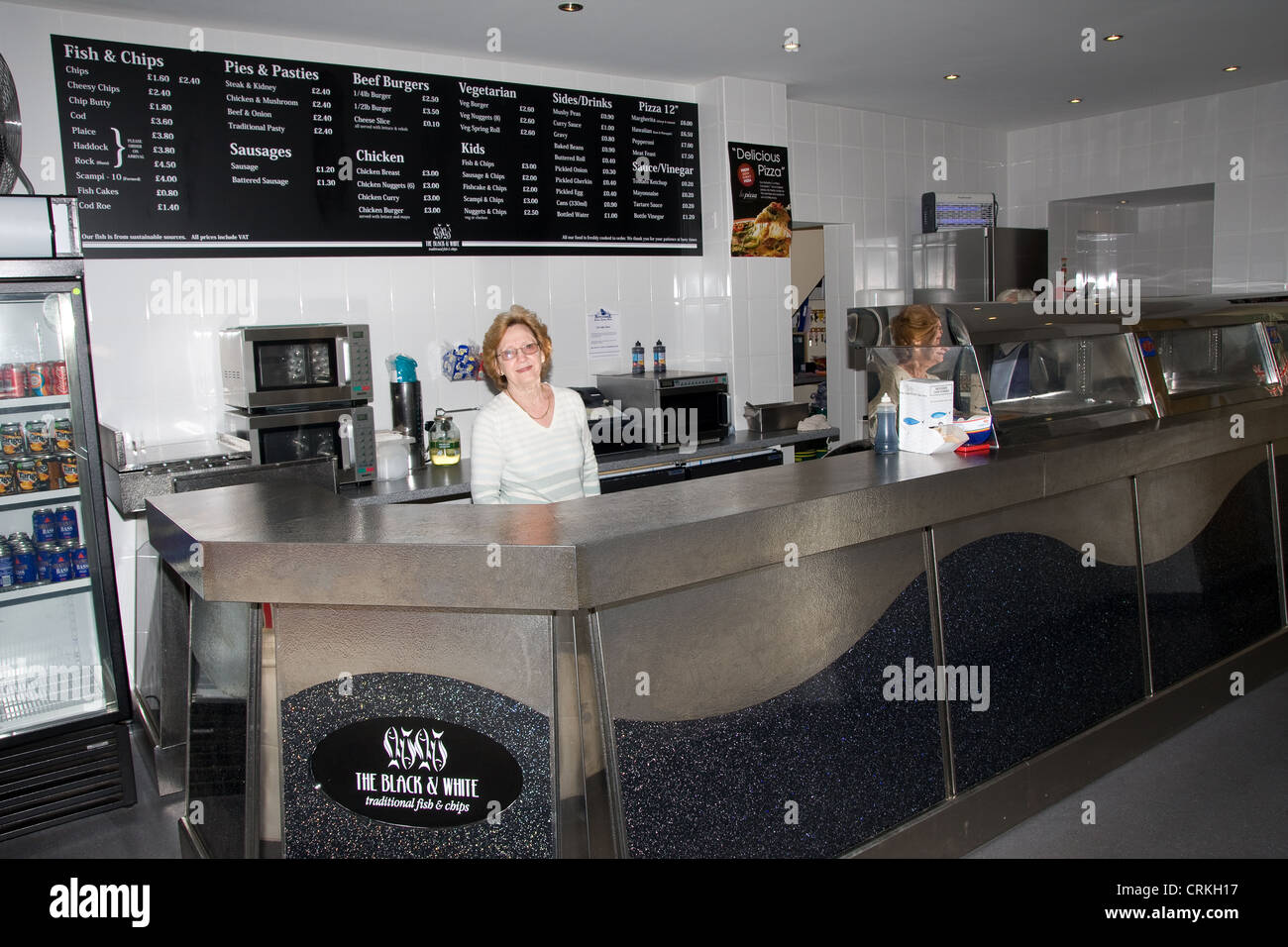 Fish and chip shop counter hires stock photography and images Alamy