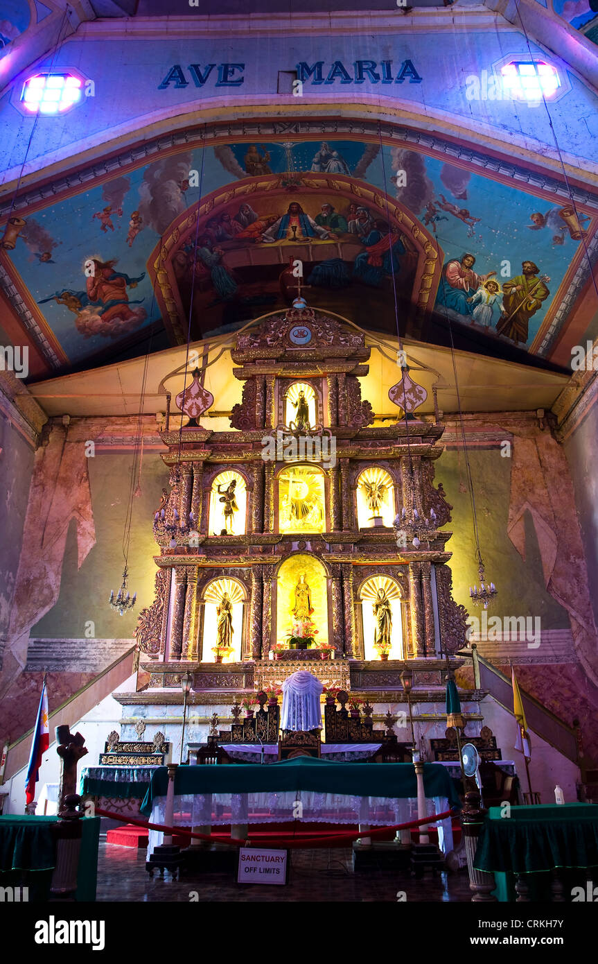 baclayon church bohol philippines Stock Photo