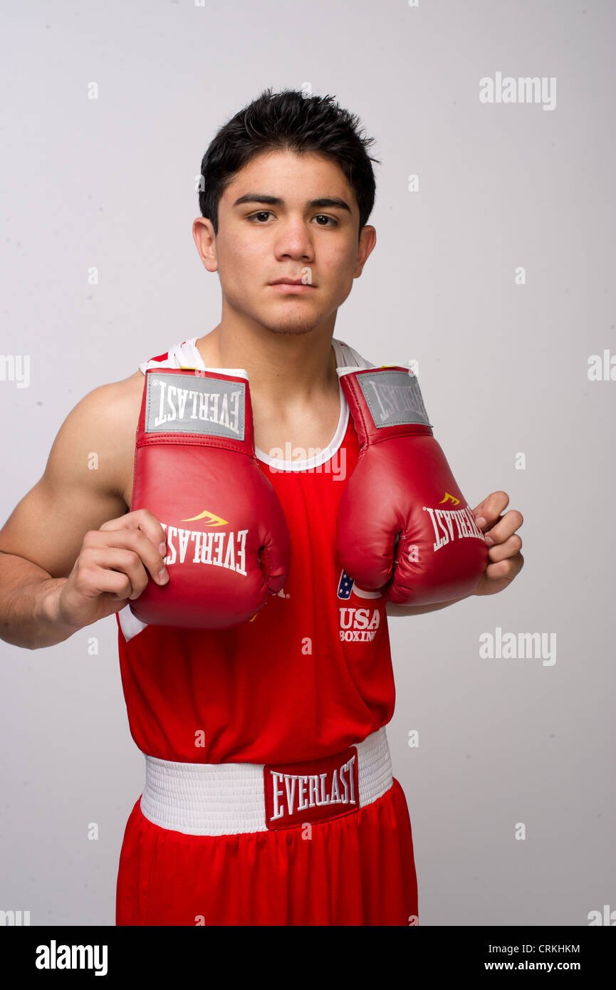 Boxer Joseph Diaz, Jr. at the Team USA Media Summit in Dallas, TX in