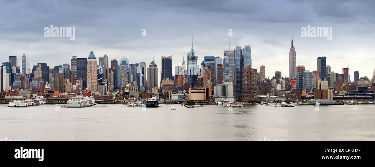 New York sky scrappers, a view from New Jersey Stock Photo