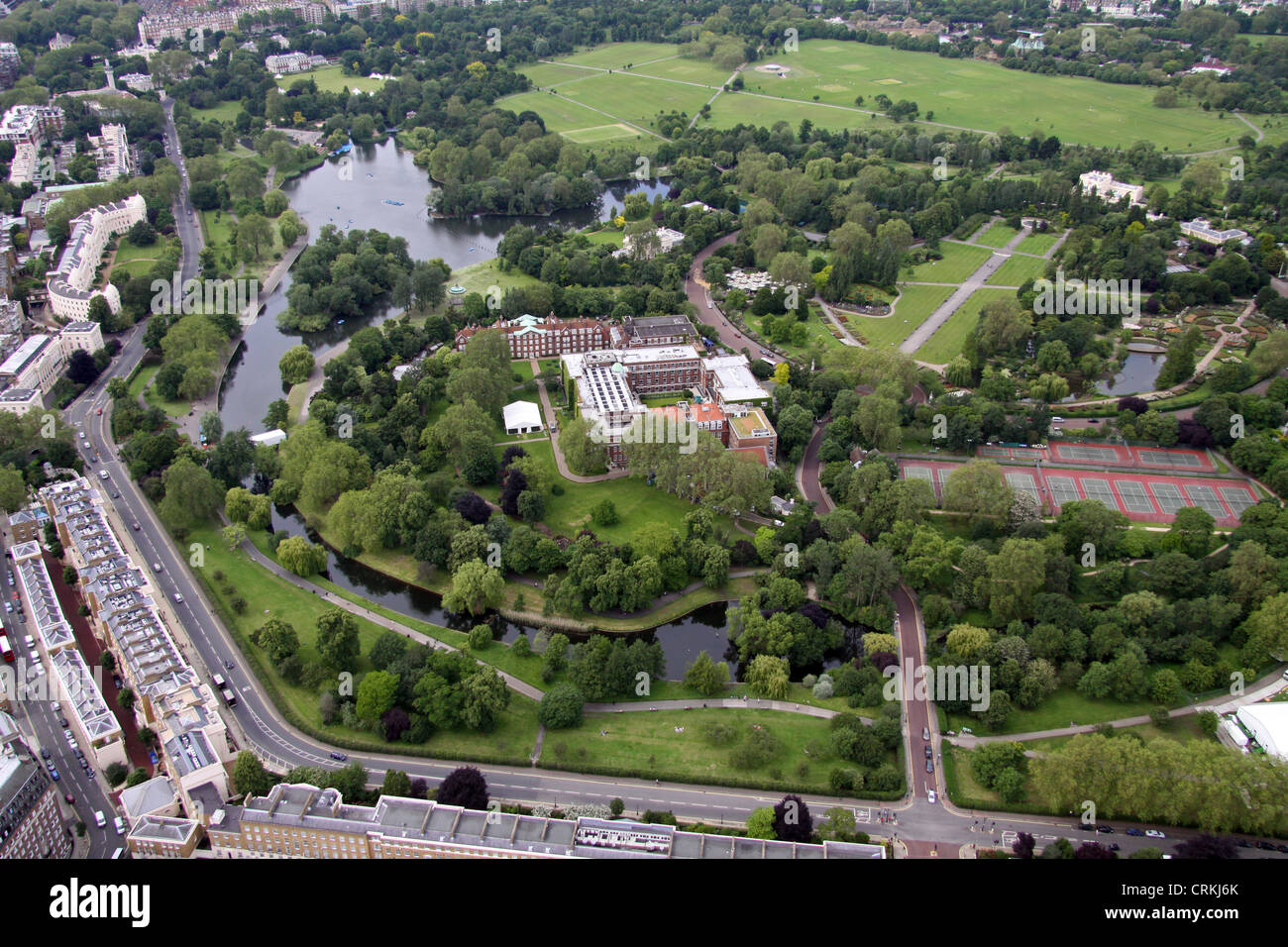 aerial view of Regent's Park, London NW1 Stock Photo