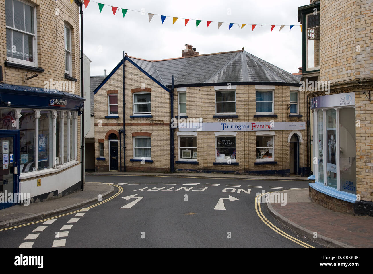 Main High street Great Torrington Devon Stock Photo Alamy
