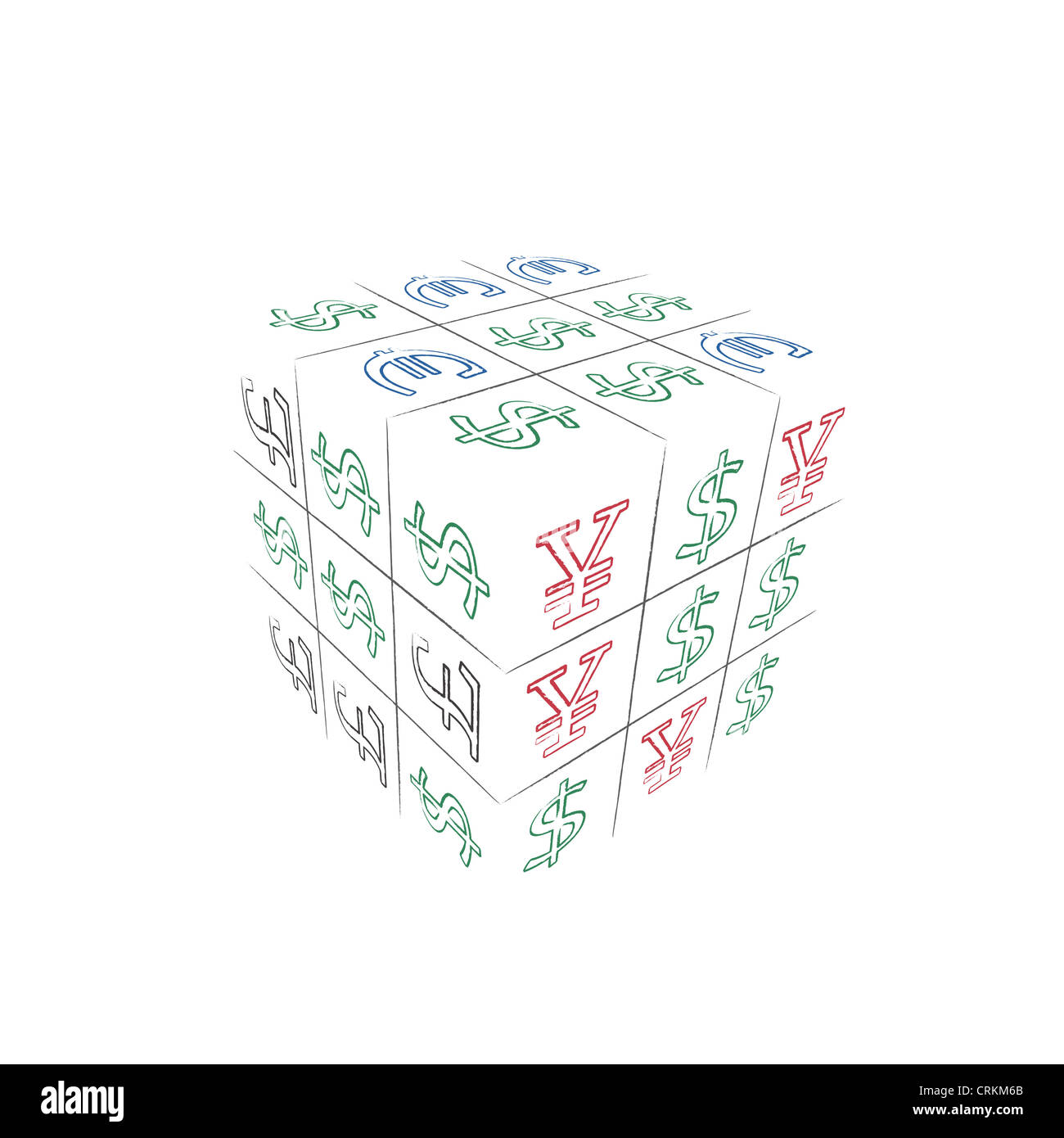image of conceptual cube with business game Stock Photo - Alamy