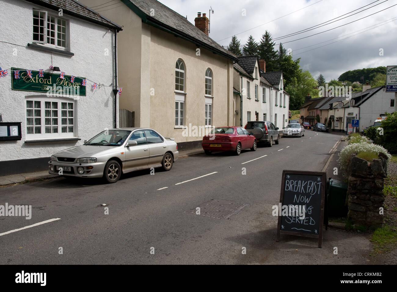 Exford Exmoor Devon England UK Europe Stock Photo Alamy