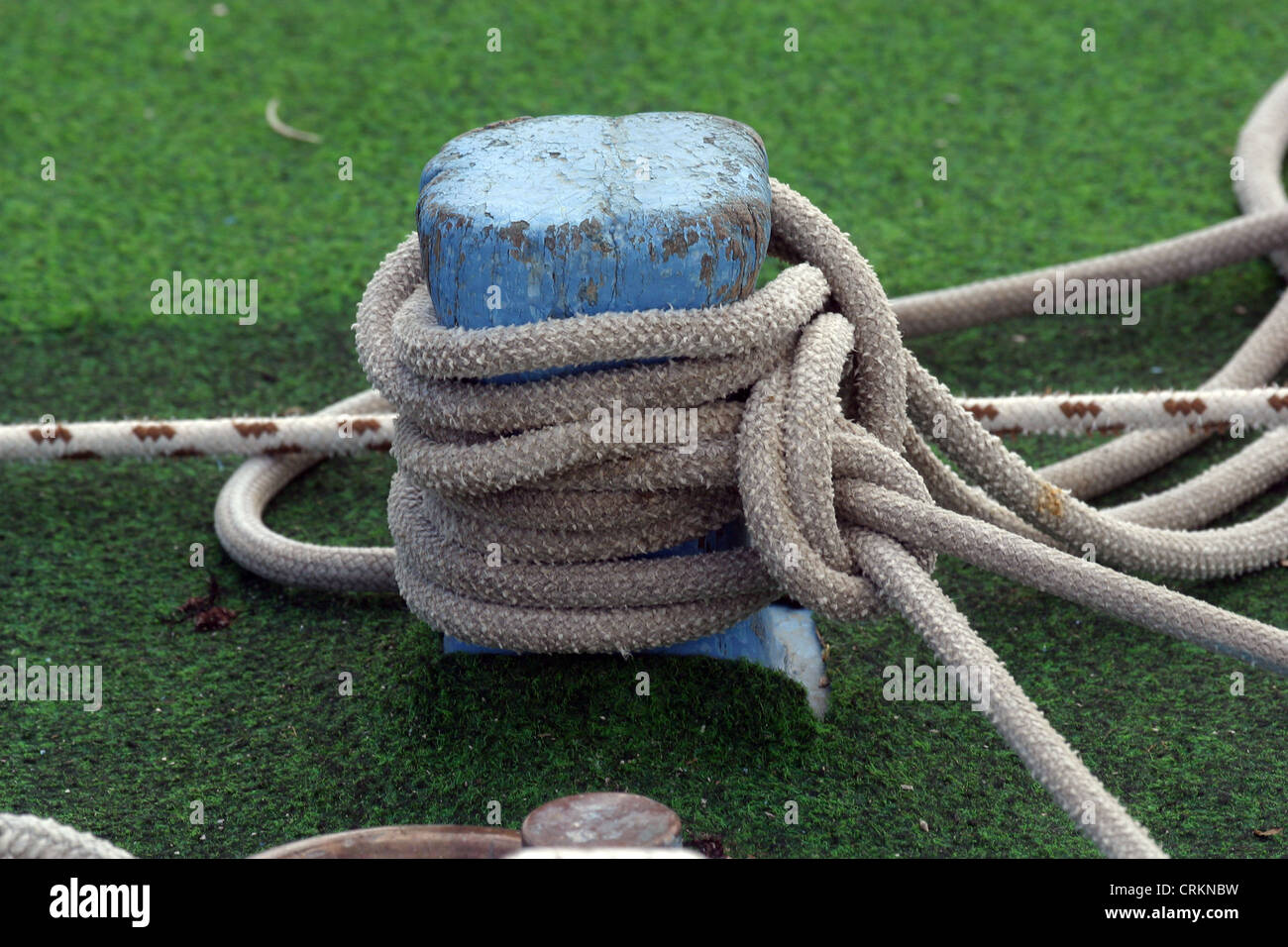 Rope of boat knotting Stock Photo Alamy