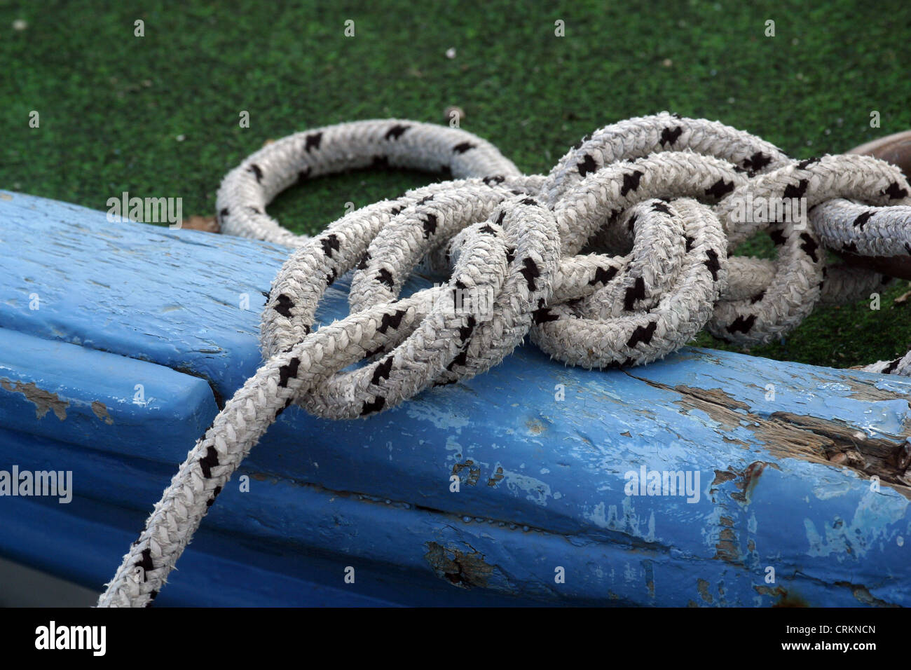 Rope of boat knotting Stock Photo Alamy