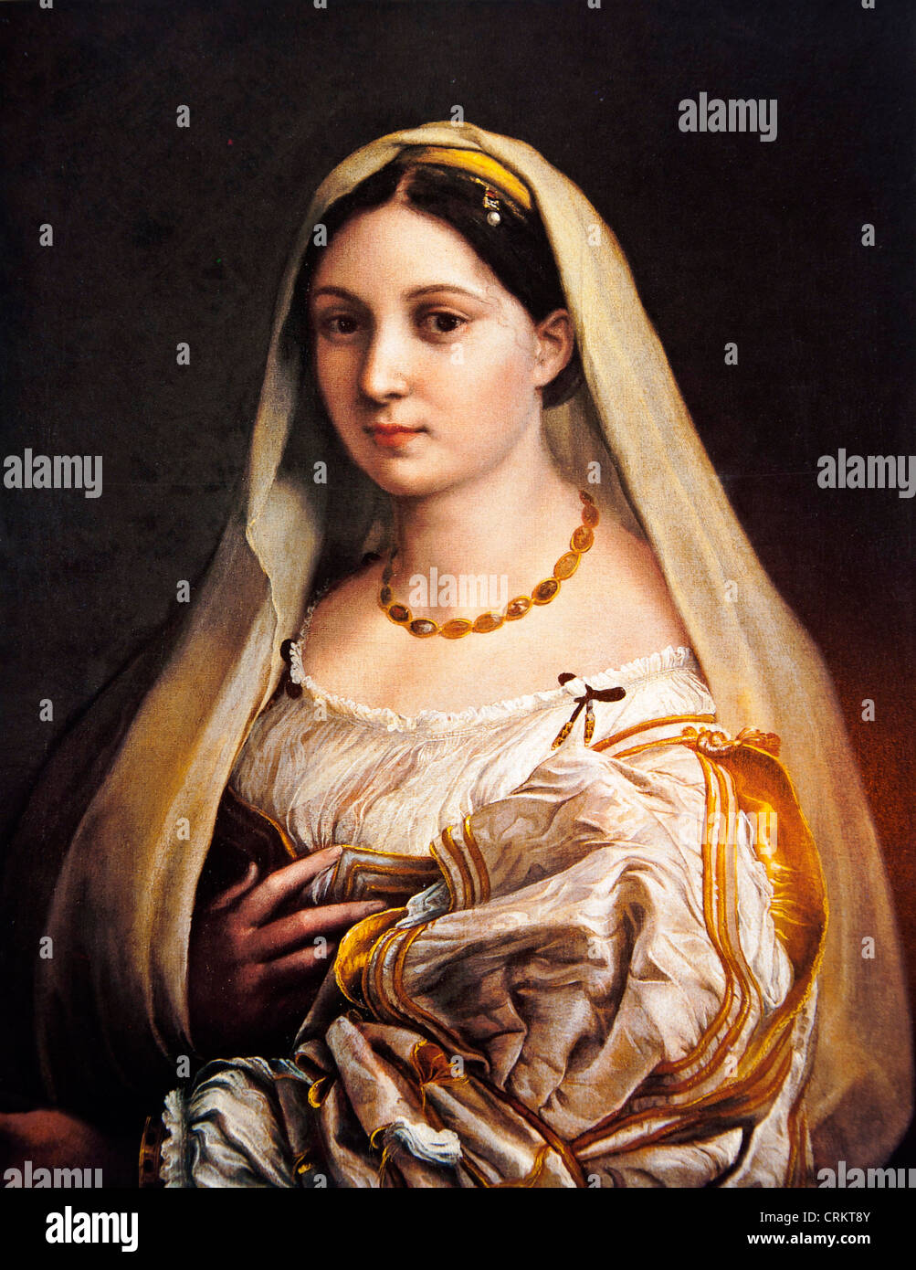 Portrait of a Lady (La Donna Velata) - Raphael Stock Photo